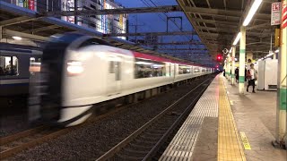 【最高すぎるジョイント音‼️】成田エクスプレス市川駅高速通過