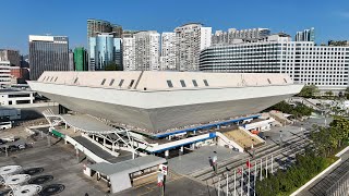 香港红磡体育馆航拍Aerial photography of Hong Kong Coliseum 附上动听的歌曲《红馆传奇》