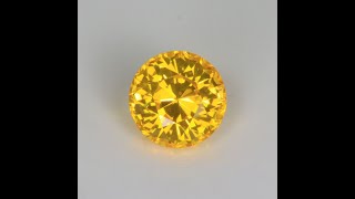 Round Brilliant Yellow Sapphire 4.52 Carats