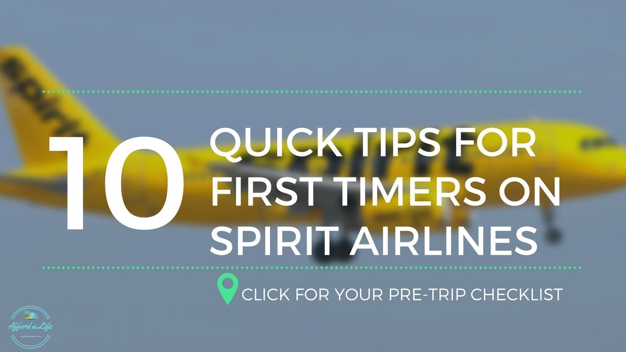 10 Quick Tips For Your First Flight On Spirit Youtube