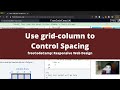 Use grid column to Control Spacing (CSS Grid) freeCodeCamp tutorial