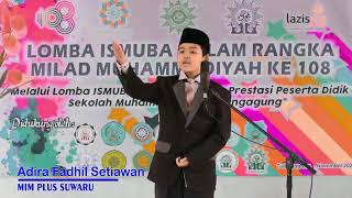 Adira Fadhil Pidato Bhs Inggris tgkat sd/mi