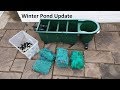 Koi pond filter winter update