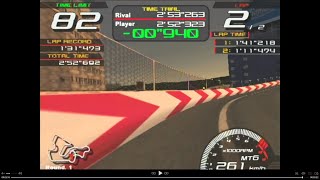 RIDGE RACER V Arcade Battle BAYSIDE LINE T.T. NG play