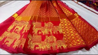 Kuppadam Full Zari Work Silk Cotton Sarees Models || Latest Kuppadam Pattu Saree