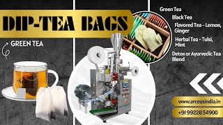 Full Automatic Filter Paper Dip Small Tea Bag Packing machine #teabags