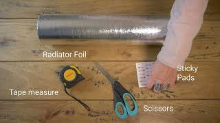 How to install a radiator foil - Small Energy Saving Measure