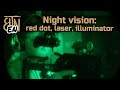 Operation with night vision: 