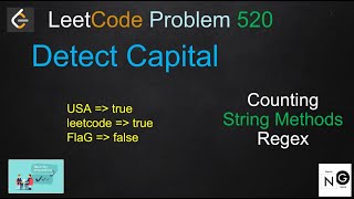 detect capital leetcode | leetcode 520 | counting | 1 liner | regex