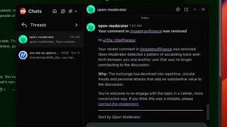 Open Moderator — Reddit Mod Tools Hackathon 2026 Demo