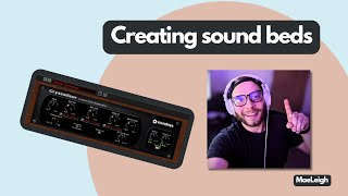 Creating sound beds for song production