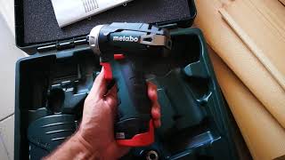 Unpacking / unboxing screwdriver cordless drill Metabo PowerMaxx BS Basic SET 600080880