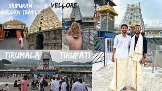 Tirupati Tirumala Darshan Vlog | Vellore | Travel Guide | Vellore Golden Temple