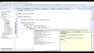 Java Solitaire 6 Deck Class