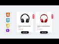 Product Card Design Using HTML CSS & Bootstrap | E-Commerce UI Tutorial