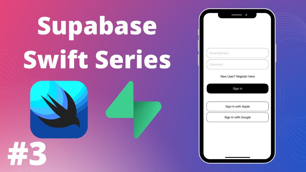 Sign In With Email Using Supabase | Supabase Swift Series #3 - YouTube