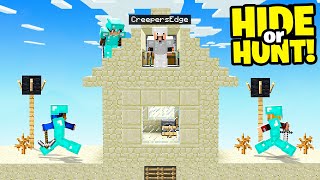 Minecraft Secret Base VS HUNTERS.. (Hide or Hunt #3)