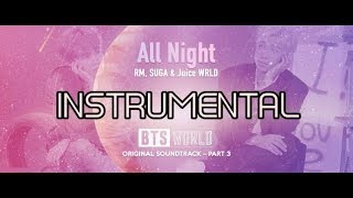 BTS - All Night (feat. Juice WRLD) Instrumental - Karaoke - Off vocal