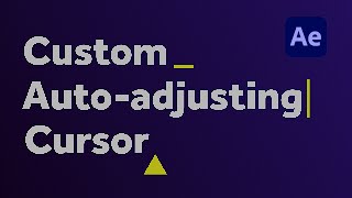 Auto-adjusting blinking cursor | After Effects Tutorial