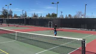 Tennis with tennis friend :] [테니스 친구와 테니스]