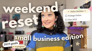 Small Business Weekend Reset ✨🌱 Orders, Goal Setting, \u0026 Restocking!