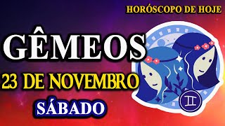 😯𝐕𝐨𝐜𝐞 𝐯𝐚𝐢 𝐫𝐞𝐜𝐞𝐛𝐞𝐫 𝐮𝐦𝐚 𝐟𝐨𝐫𝐭𝐞 𝐫𝐞𝐯𝐞𝐥𝐚𝐜𝐚𝐨🔥  Gêmeos♊ 23 de Novembro 2024| Horóscopo de hoje