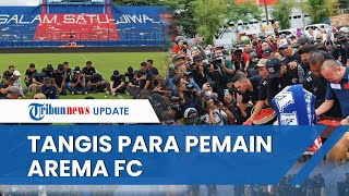 Tangis Pemain dan Manager Arema FC Pecah saat Tabur Bunga di Stadion seusai Tragedi Kanjuruhan