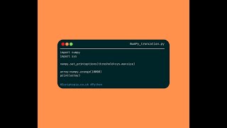 Python NumPy - Print array without truncation