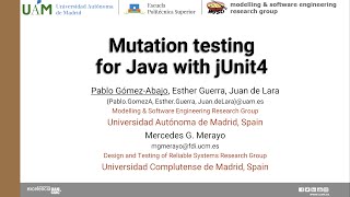 Mutation testing for Java with JUnit4: Tool demo