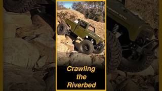 RC crawling on the dry riverbed #rccrawler #ElementRC #RockCrawling #radiocontrol #offroad