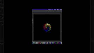 How to draw a rainbow benzene using python turtle #shorts #python