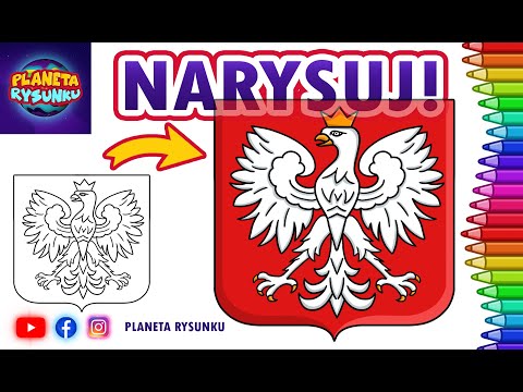 Jak Narysować Godło Polski - Rysowanie I Kolorowanie Dla Dzieci ...