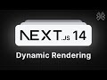 Next.js 14 Tutorial - 53 - Dynamic Rendering