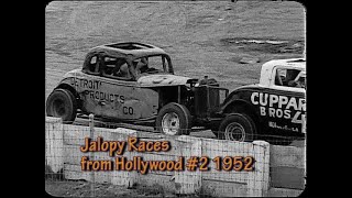 Jalopy Races from Hollywood #2.1952 More Dirt track racing action, Culver City Stadium, California.