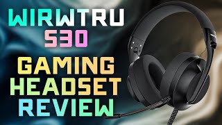 WIRWTRU S30 Lightweight Gaming Headset Review - Cheap Price, Solid Quality