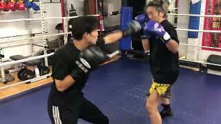 西院ボクシングジムトレーナーとマスボクシング🥊