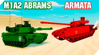 КТО ПОБЕДИТ? ТАНК ARMATA против M1A2 ABRAMS. БИТВА ТАНКОВ мир танков