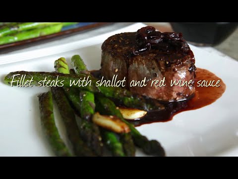 Fillet steaks with shallot and red wine sauce | Video recipe Fillet steaks with shallot and red wine sauce | Video recipe