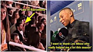 Kylian Mbappe's reaction when Messi left the UNFP ceremony for the Coldplay concert in Barcelona