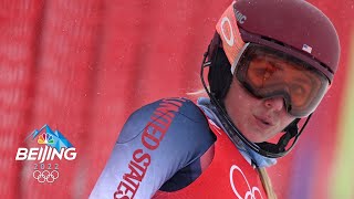 Mikaela Shiffrin crashes out for third time in Beijing | Winter Olympics 2022 | NBC Sports