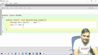 reverse a string in java bluej
