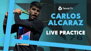 LIVE STREAM: Carlos Alcaraz Practices Ahead of Madrid Title Defence