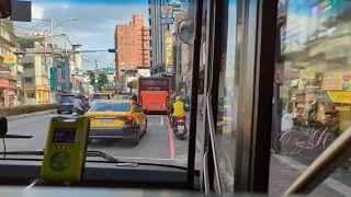 台灣街景。行車紀錄。307公車。板橋往中和。20250124。#台灣街景 #taiwan #taiwanstreet #街景 #bus