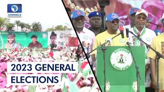 Gov Wike Campaigns For PDP In, Pledges To Develop Human Capacity