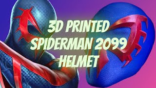 3D printed Spiderman 2099 helmet | Printed on Ender 3 Pro