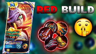 ZILONG RED LIFESTEAL TRUE DAMAGE BUILD! | Build Top 1 Global Zilong 2025 ~ MLBB