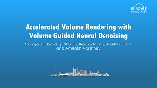 Accelerated Volume Rendering with Volume Guided Neural Denoising
