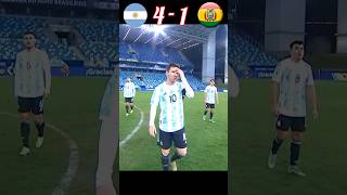 Argentina vs Bolivia (4x1) Copa América 2021 Highlights 🔥 #youtubeshorts #football #messi