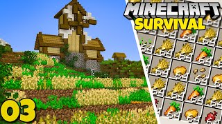 I Built a HUGE Farm in Minecraft 1.18 - Let's Play Survival #3