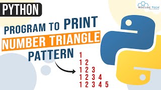 Python Program to Print Floyd's triangle | Printing Numbers in Right Triangle Shape | Python Pattern